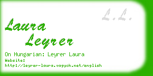 laura leyrer business card